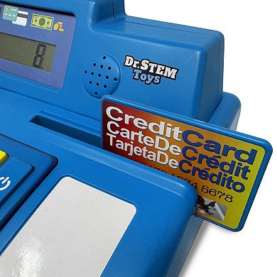 Dr. STEM Solar-Powered Cash Register - 68-Piece Store & Shopping Roleplay Toy