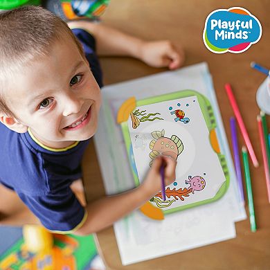 Playful Minds EZ-Sketch Projection Drawing Tablet with 64 Images & 6 Markers