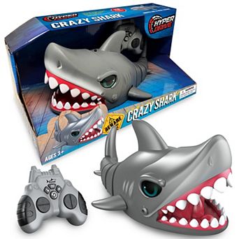 Hyper Drive Crazy Shark Remote Control Toy with Realistic Chomping & Tail Motion