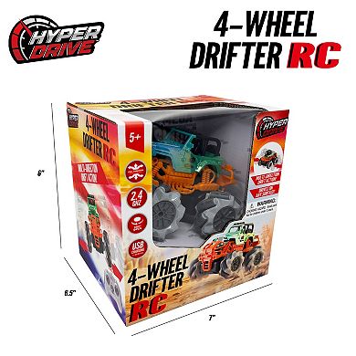 Hyper Drive 4-Wheel Drifter RC Multi-Direction Drift Action Off-Road Truck
