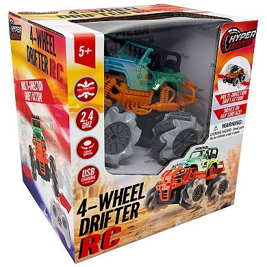 Hyper Drive 4-Wheel Drifter RC Multi-Direction Drift Action Off-Road Truck