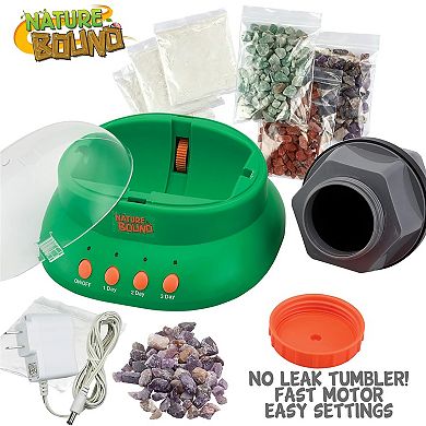 Nature Bound Rock Tumbler Starter Kit With Polishing Powder & 2 Rings