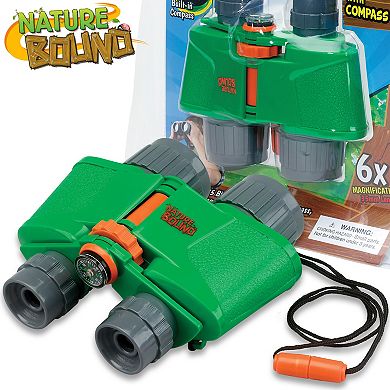 Nature Bound Binoculars With Built-In Compass - 6x35 Resolution, Safety Strap