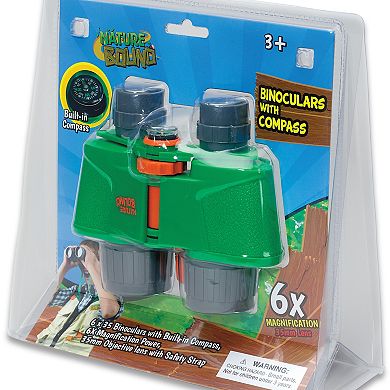 Nature Bound Binoculars With Built-In Compass - 6x35 Resolution, Safety Strap