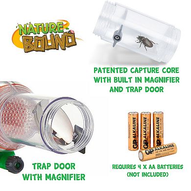 Nature Bound Bug Vacuum Insect Catcher Toy Device with LED Laser Light & Magnifier