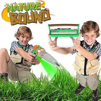 Nature Bound Bug Hunter Bundle - Insect Vacuum & Critter Barn with Light-Up Habitat