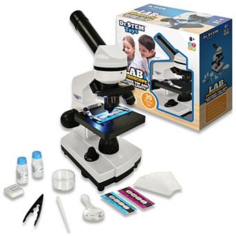 Dr. STEM Lab Microscope - 39 pc Science Kit with Specimen Slides & Examination Accessories