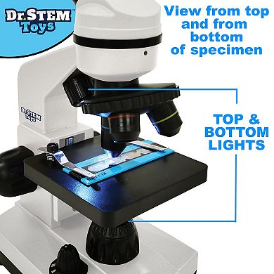 Dr. STEM Lab Microscope - 39-Piece Science Kit with Specimen Slides & Examination Accessories