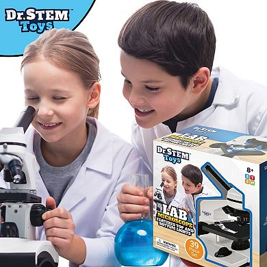 Dr. STEM Lab Microscope - 39-Piece Science Kit with Specimen Slides & Examination Accessories