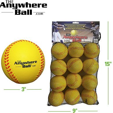 Anywhere Sports 12-Pack Waterproof Squishy Foam Balls