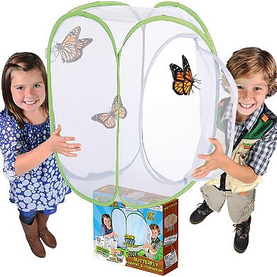 Nature Bound Butterfly Habitat & Terrarium - Live Insect Growing Kit, 24-Inch Net