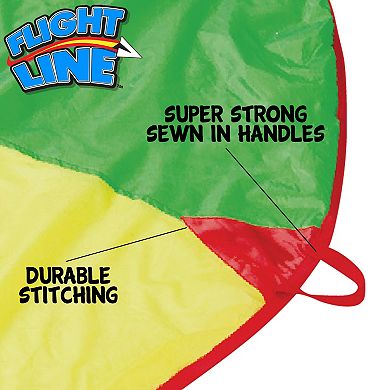 Flight Line Giant 12-Foot Parachute With 12 Handles & Storage Bag