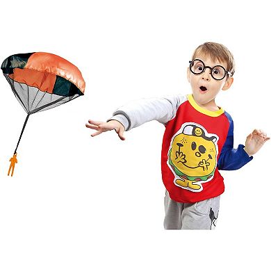 Thin Air Brands Paratrooper Flying Figures 4-Pack with 20 in. Tangle-Free Nylon Parachutes