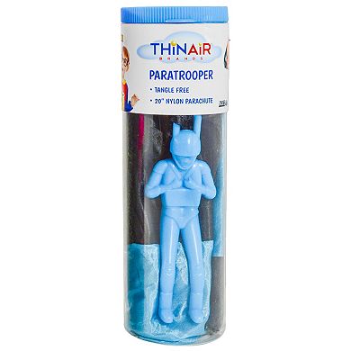 Thin Air Brands Paratrooper Flying Figures 4-Pack with 20 in. Tangle-Free Nylon Parachutes