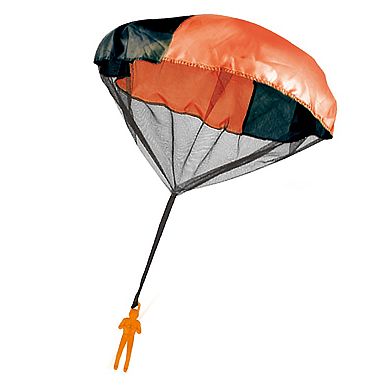 Thin Air Brands Paratrooper Flying Figures 4-Pack with 20 in. Tangle-Free Nylon Parachutes
