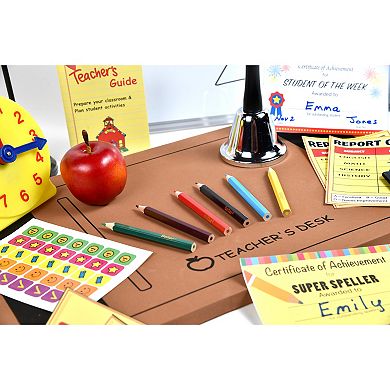 Dr. STEM Play Teacher Set - School & Classroom Roleplay with White Board & Accessories