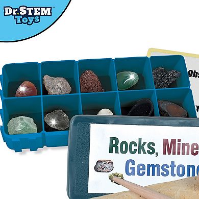 Dr. STEM Discovery Dig 21-Piece Rock & Mineral Excavation Set
