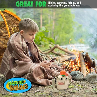 Nature Bound Canteen - 16 oz. Scout-Styled Water Hydration Container & Snap-On Canvas Cover Carrier