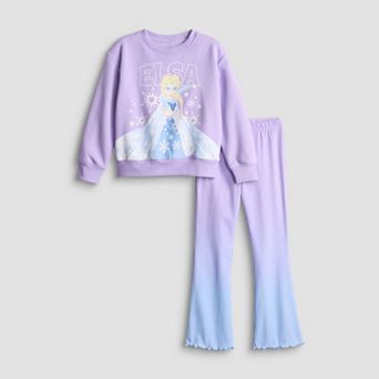 Girls 4-12 Disney's / Jumping Beans® Pullover Crew & Rib Flare Legging Set