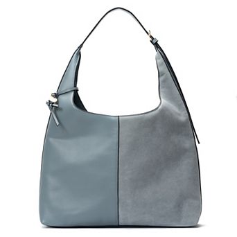 BCBGeneration Two-Tone Suede Hobo Bag