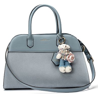 BCBGeneration Structured Satchel With Bag Charm