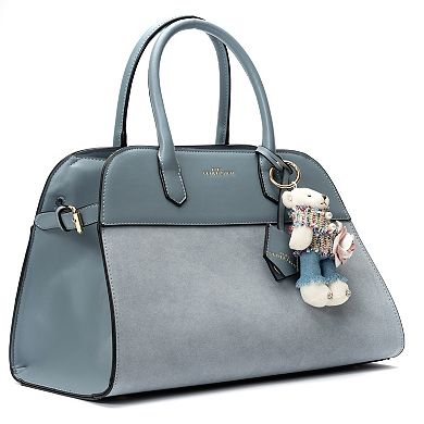 BCBGeneration Structured Satchel With Bag Charm