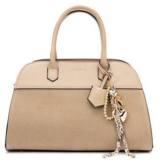 BCBGeneration Structured Satchel With Jewelry Bag Charm
