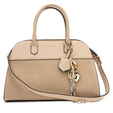 BCBGeneration Structured Satchel With Jewelry Bag Charm
