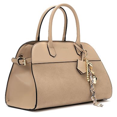 BCBGeneration Structured Satchel With Jewelry Bag Charm