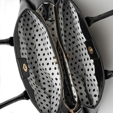 BCBGeneration Triple Entry East West Bag with Charm