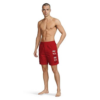 Men's Nike Swim Breaker Stacked 7-inch Volley Shorts