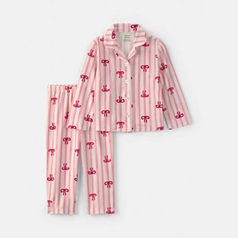 Toddler Girls Carter’s 2 pc Bows Pajama Top & Pajama Bottoms Set