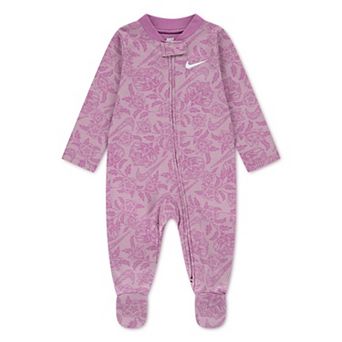 Newborn Baby Girls Nike Lace It Up Footed Coverall