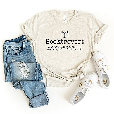 Booktrovert Definition - Women's Short Sleeve Graphic T-Shirt
