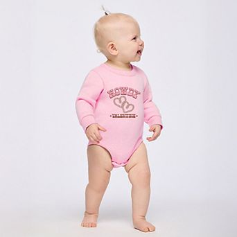 Howdy Valentine Rope Hearts - Infant Fleece BodySuit