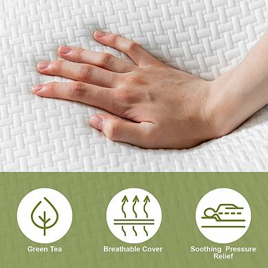 8 Inch Gel Top Memory Foam Mattress, Medium Firm, Breathable for Cooler Sleep
