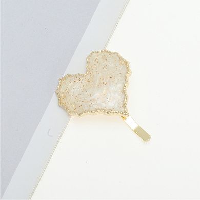 Heart Shape Ponytail Buckle Hair Clip for Women 1 Pc