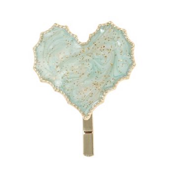 Heart Shape Ponytail Buckle Hair Clip for Women 1 pc