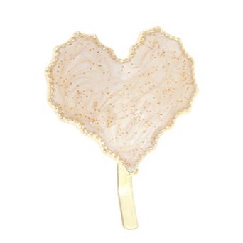 Heart Shape Ponytail Buckle Hair Clip for Women 1 pc