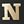 Black Letter N