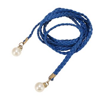Pearl Braiding Woven Rope Belt 1 pc