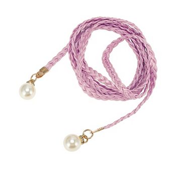 Pearl Braiding Woven Rope Belt 1 pc