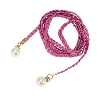Pearl Braiding Woven Rope Belt 1 pc