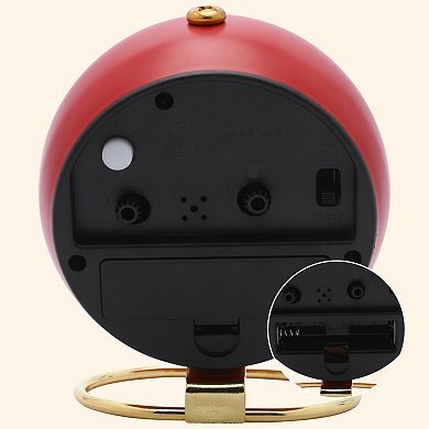 Planet Design Desk Alarm Clock Minimalist Metal Frame Non-Tick Perfect for Study 4.1" x 2.5" x 3.5"