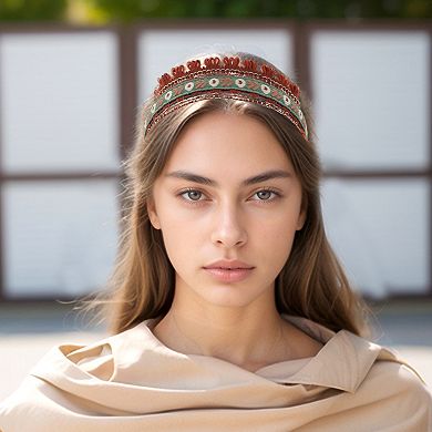 Embroidery Flower Headband for Women 1 Pc