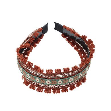 Embroidery Flower Headband for Women 1 Pc
