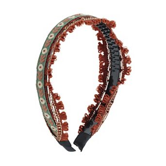 Embroidery Flower Headband for Women 1 pc