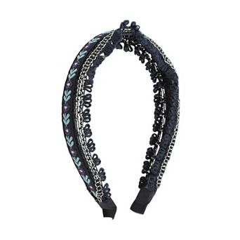 Embroidery Flower Headband for Women 1 pc