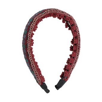Embroidery Flower Headband for Women 1 pc