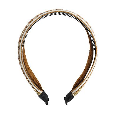 Faux Pearls Sequins Headband for Women 1 Pc